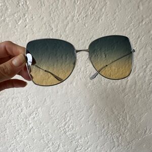 Barton Perreira Vilua Sunglasses - Thunderstruck color blue and gold